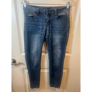 Rock & Royal Womens Skinny Jeans Stretch Denim Blue Size 5